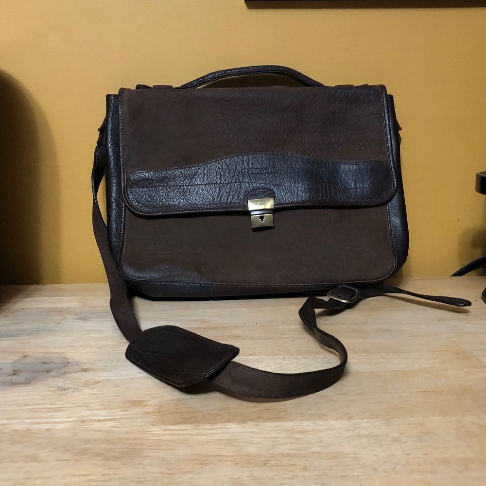 Overland Leather Messenger/Laptop Bag